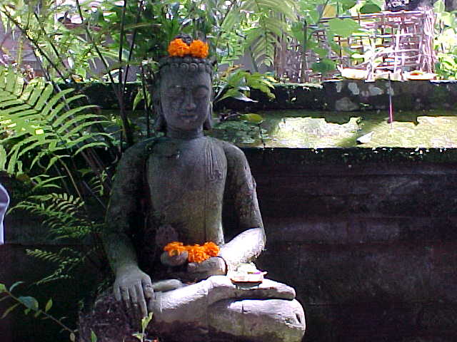 Krishna with flowers
