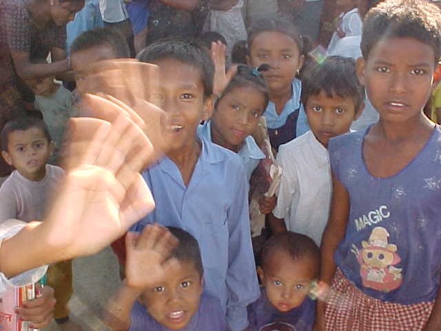 Tharu village children (Nepal, The Travel Addicts)
