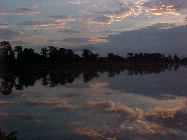 Reflection in the pool (Cambodia, The Travel Addicts)