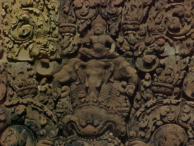 Vishnu atop 3 headed Elephant :  (Cambodia, The Travel Addicts)