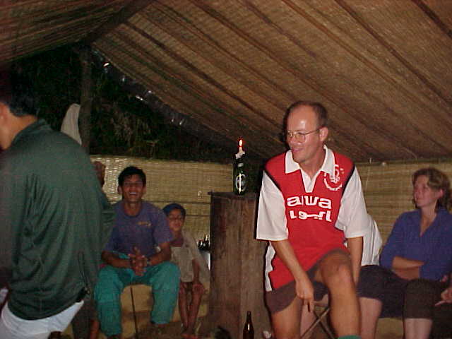 Richard demonstrates Morriss Dancing to the Nepalese (Nepal, The Travel Addicts)