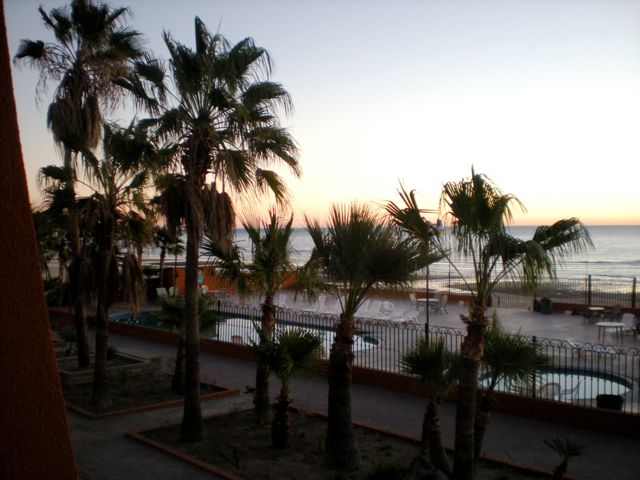 View from our hotel