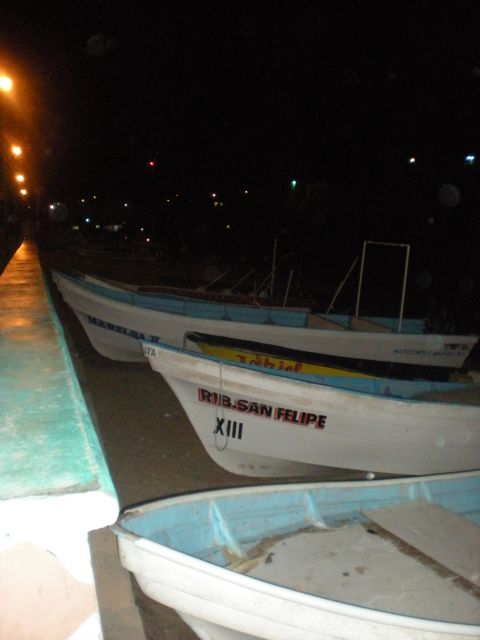 Pangas on the beach in San Felipe